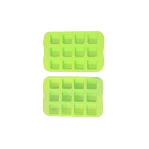 2 Pcs. Silicone Gummy Molds Dessert & ice Shaping Reusable Tray, Square Shape